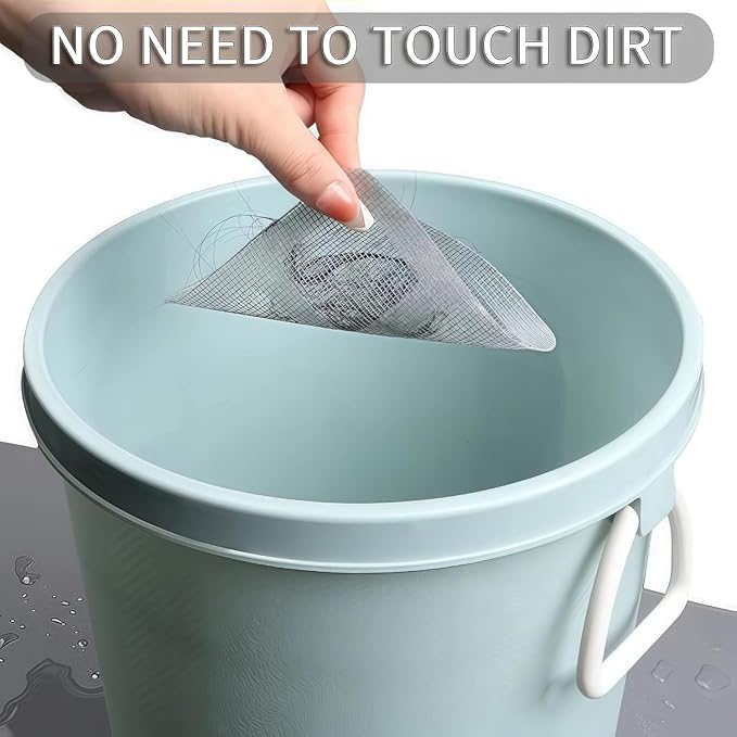 60 Pack Disposable Shower Drain Hair Catcher, 4" X 4" Disposable Drain Hair Catcher, Floor Drain Filter Stickers, Square Shower Drain Mesh Sticker, Bathroom, Laundry, Bathtub, Kitchen, Sink