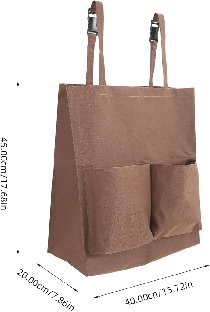 Janitorial Cart Bag Replacement with Straps 17.71X15.74X7.87In Durable Cloth Cleaning Tote for Janitorial Cart Utility Trash Collection and Housekeeping Supplies