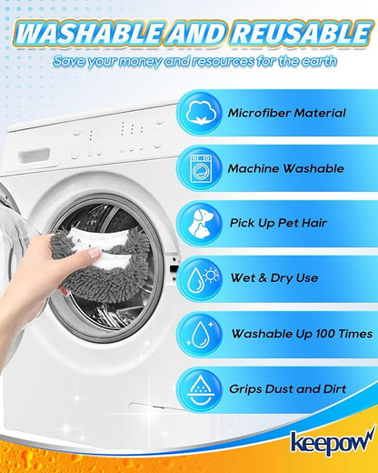 6 PCS Microfiber Cloth for Handheld Steam Shot Steam Cleaner Accessories Reusable Washable Steam Mop Pads Compatible with Bissell Steam Shot Omni Fit for Wagner Fit for McCulloch Steamer Attachments