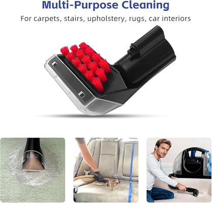 3" Tough Stain Brush Tool Nozzle for All Bissell Portable Carpet Cleaners Compatible with Little Green, SpotBot, SpotClean - Fits 1400B 2513W 1425 1400W 3860 3353 1844 2290A 9200A Series (3 Pack)