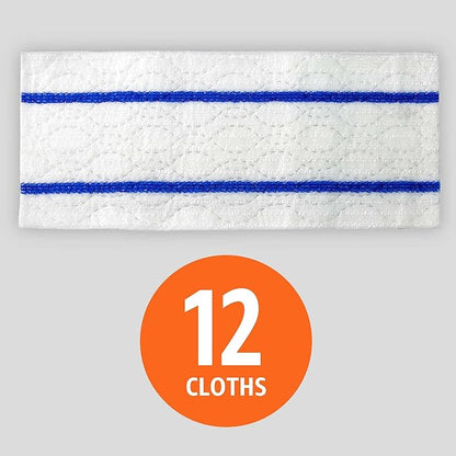 Amazon Basics Wet Mopping Cloth Refills, Floor Cleaning, Fresh Scent, 12 Count (Fits Swiffer Sweeper Mop Heads)