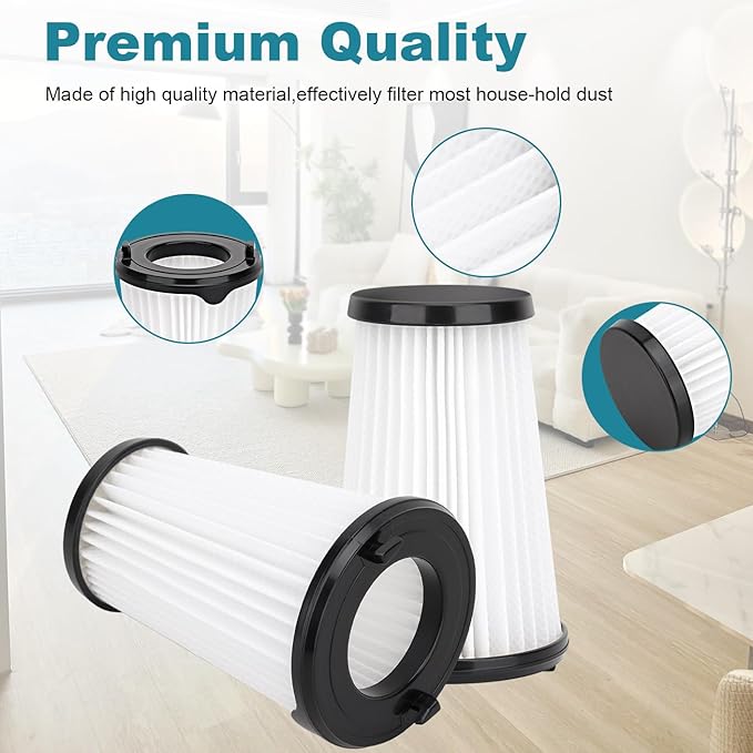 VAF-1 Replacement Filters for Electrolux Ergorapido Stick Vacuum Cleaner Standard and Pet Version PureAdvantage PureAdvantageTM Ergorapido VAF-1 Vacuum Filters, Part # EL65522-5 Pack