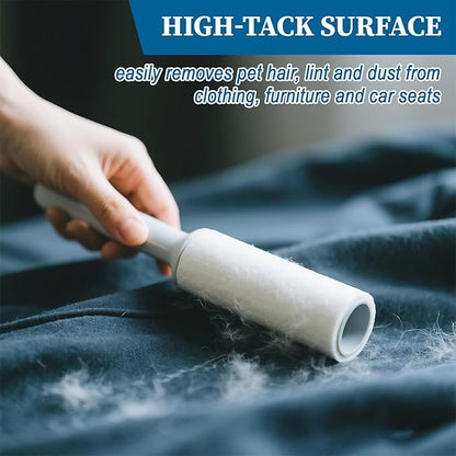 8 Pcs Mini Lint Roller, Lint Roller for Travel Size Sticky Removing Tool House Essentials for Pet Hair Removal Travel Clothes Gifts Bags Furniture Car Seat