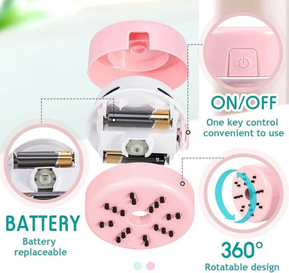 Honoson 2 Pcs Diamond Painting Tool Drill Quicker Picker for Spilled Diamonds 5d Painting Accessories Vacuum Cleaner Mini Table Desktop Sweeper Organizer Clean Art Beads Crumb(Pink, Green)