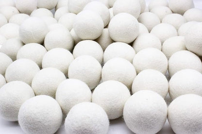 Wooland Wholesale Bulk Laundry XL Premium Wool Dryer Balls - 100% New Zealand Organic Wool Natural Fabric Softener for Sensitive Skin, Babies (75 Count)