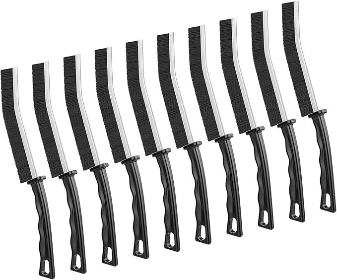 10pcs Crevice Cleaning Brush, Hard Bristle Crevice Cleaning Brush，Household Cleaning Brushes, Gap Cleaning Brushes for Toilet, Bathrooms, Kitchens, Bathtub, Sink, Windows