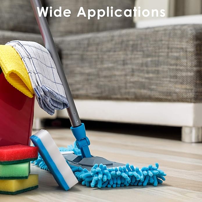 Washable Mop Slippers, Multifunction Microfiber Dust Mop Shoes Slippers Floor Cleaning Shoes Cover for Home