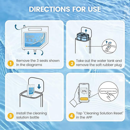 CPLIKE Floor Cleaning Solution Compatible with Dreame L10s Ultra Robot Vacuum Mop, L10S Ultra Detergent Refills, Multi-Surface Cleaner for Hard Floors, 10.14 Fl Oz (3 Pcs