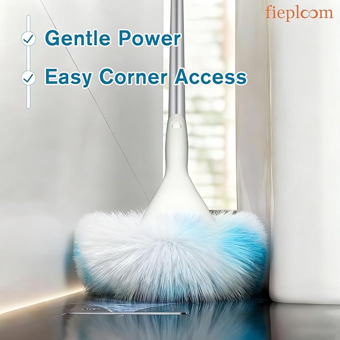 Tub Tile Scrubber Brush with 48" Long Handle, 2026 Version 2 Pc Non-Scratch Soft Tub Mop, All-in-One Adjustable Bathroom Brush for Bathtub, Shower, Sink & Faucet, and Wall Tile(2)