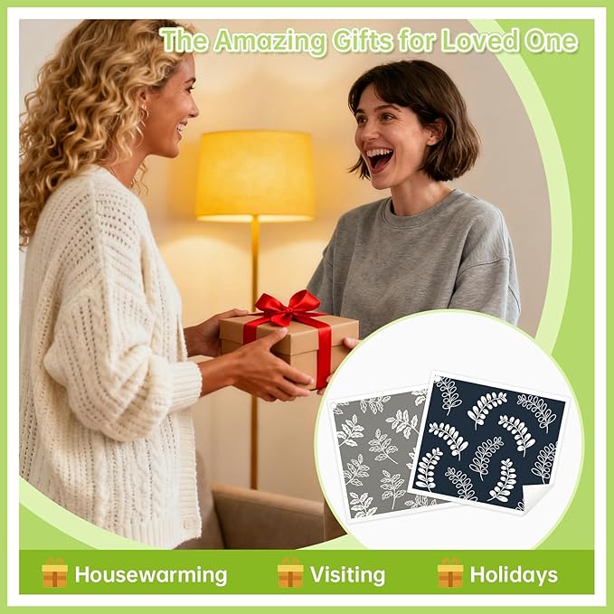 Swedish Dishcloths for Kitchen, 5 Pack Leaf Reusable Paper Towels with 3 Hooks, Washable Dish Cloth Set, Absorbent Cleaning Cloths for Home Washing Dishes Housewarming Gifts for Friend