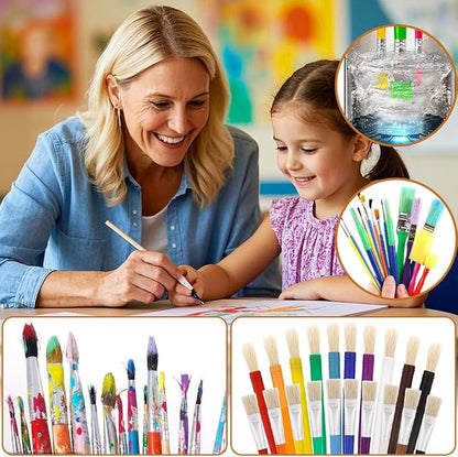 Vodolo Electric Paint Brush Cleaner Machine,Easy Premium paintbrush Cleaner Professional Automatic Spinning Water Color Brush Cleaning Tool Cleanser Machine,Painting Artist Accessories