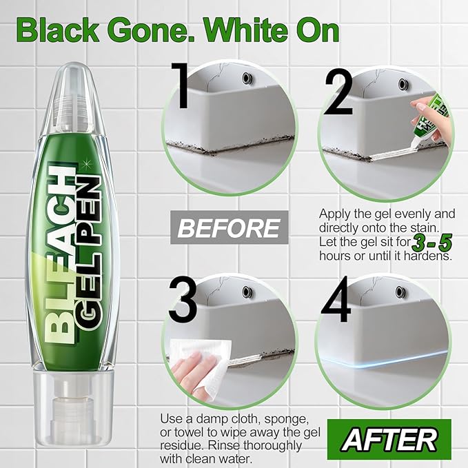 Msvvko Bleach Gel Pen for Clothing, Laundry Stain Remover
