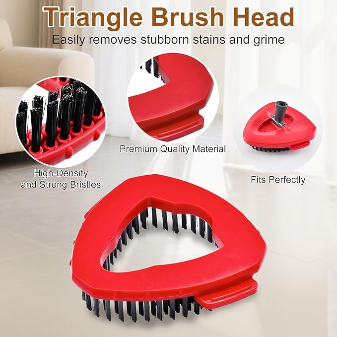 6 Pack Mop Heads Replacement for Ocedar EasyWring 1 Tank Spin Mop System,Include 2 Microfiber Spin Mops Replace Head&2 Chennile Mops Head Machine Washable with Scrubber Mopp Head and Base for Cleaning