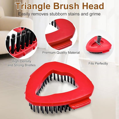 6 Pack Mop Heads Replacement for Ocedar EasyWring 1 Tank Spin Mop System,Include 2 Microfiber Spin Mops Replace Head&2 Chennile Mops Head Machine Washable with Scrubber Mopp Head and Base for Cleaning