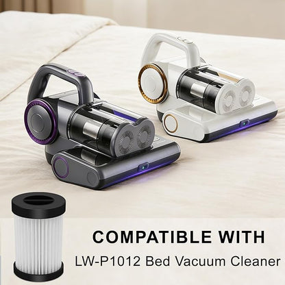 Mattress Vacuum Replacement Filter Compatible with FEPPO Mattress Vacuum Cleaner(LW-P1012).HEAP Filter-4Pack