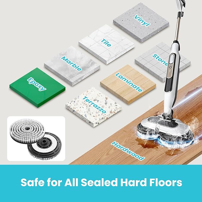 Upgraded Steam Mop Replacement Brush Pads for Shark Steam and Scrub Mop S7000 S7001 S7201 S8001 S8201 Series (2 Pack)