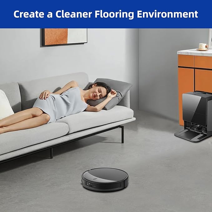 VIEWALL 8 Pack Rotating Mop Pads for Roborock Saros 10R, Saros 20, Saros Z70, Qrevo Edge 2, Qrevo CurvX Vacuum Cleaner, Washable Microfiber Mop Cloth Replacement Accessories
