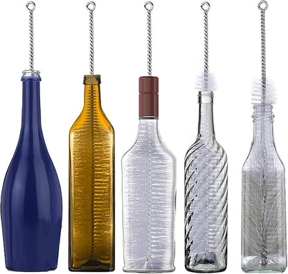Bottle Brush, Ideal for Cleaning Narrow Neck Swing Top Glass Bottles, Wine Bottles, Beer Bottles, Soda Bottles, Spray Bottles, Kombucha Bottles