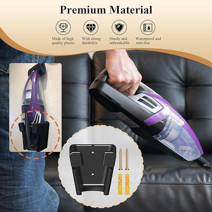 2 Pcs Wall Mount Vacuum Holder/Docking Station with Screws, Fit for Bissell Pet Hair Eraser Handheld Vacuum Models 2390, 2390A, 2284W, 23903 & Auto-Mate Charging Dock, Save Space & Reduce Clutter