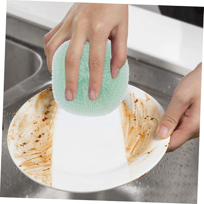 minkissy 12PCS Household Scouring Balls for Kitchen Cleaning Washing Pot Scrubber Balls Versatile Dish and Pan Washing Tools Material Random Colors for Daily Use