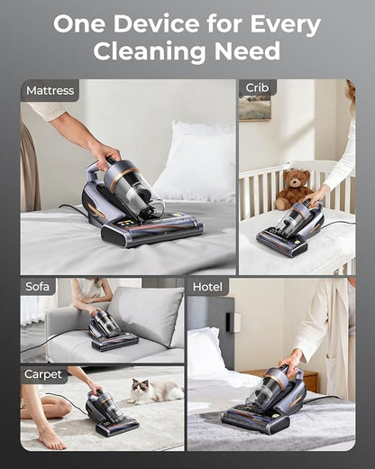 Jimmy BX7 Pro Max Graphene Mattress Vacuum Cleaner with Dust Sensor, Bed Vacuum with UV Light, 550W Powerful 16Kpa Suction Handheld Vacuums Couch Cleaner (Corded)