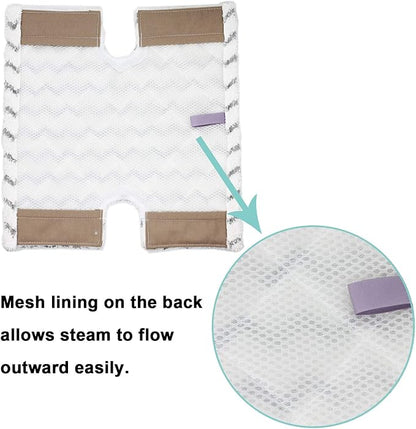 6 Pack Steam Mop Pads Replacement P184WQ for Shark Genius Steam Mop S5003D & Lift-Away Pro Steam Mop S3973 S3973D S3973WM S5001 S5002Q S5003A S5004 S5004W S6001W S6001WM S6002C S6003D S6003W