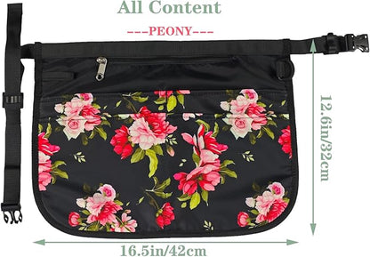 Bafelia Small Size Cleaning Caddy Apron for Women with 5 Pockets, Professional Waterproof Cleaning Supplies for Housekeepers