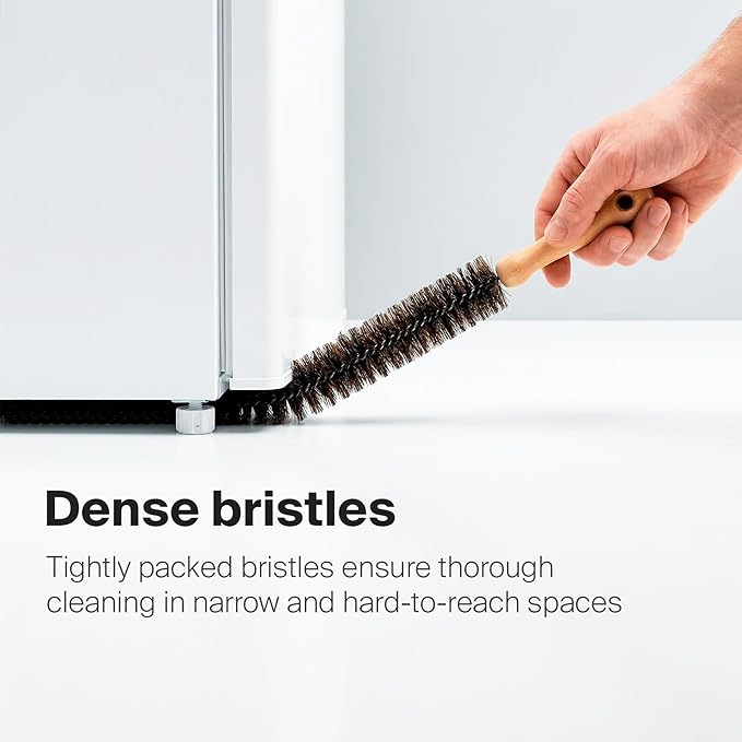 KONEX 44" Dryer Vent Cleaner Brush Flexible Lint Trap Cleaning Tool with Horsehair Bristles