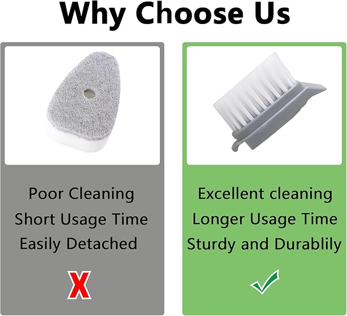 Dish Brush Refills Replacement Heads Compatible with Scrub Daddy Dish Wand，Replacement Brush Cleaning Heads for Soap Dispensing Brushes 4pcs
