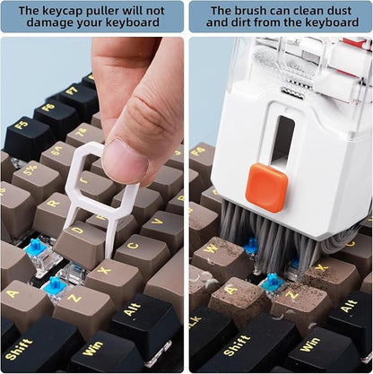 Keyboard Cleaning Kit Laptop Cleaner, All-in-1 Computer Screen Cleaning Brush Tool, Multi-Function PC Accessories Electronic Cleaner Kit Spray for iPhone iPad Macbook Earbud Camera Monitor with Patent