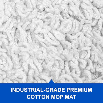 36" Dust Mop Replacement Pad: 2 Pack Fit 36" Commercial Dust Mop/Broom - Durable Thick Washable Cotton Dry Mop Head for Hardwood Tile Schools Offices Industrial Cleaning（ B0FMYK8YZ7）