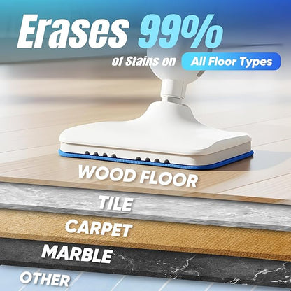 Steam Mop, Multi-Surface Steam Cleaner with Handheld Steamer for Floor Cleaning, Tile & Grout, Hardwood, Carpet, Windows, Washable Pads, Lightweight Swivel Head