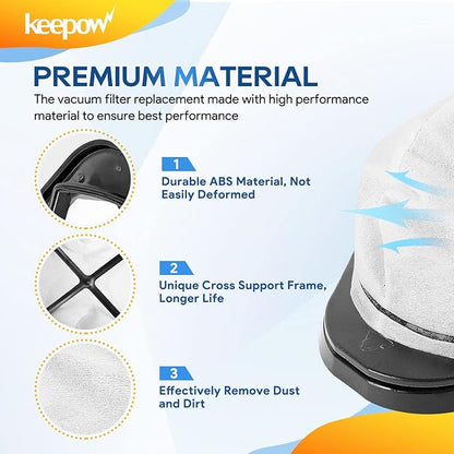 KEEPOW Cordless Vacuum Filter Replacement Compatible with Shark Cordless Handheld Vacuum SV780 SV75Z SV728N SV726N, Replacement Part# XF769, XSB726N (6 Pack)