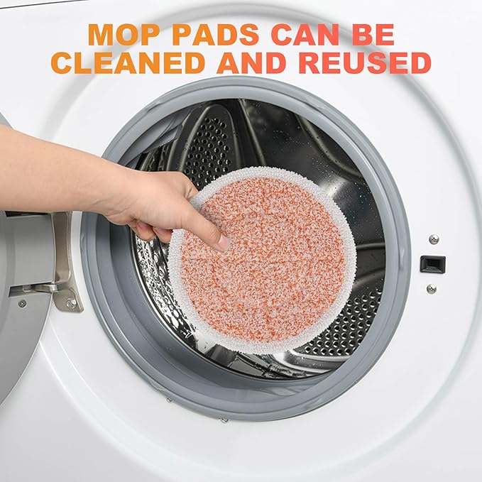 Pads for Shark Steam Scrub Mop: 12 Pack Spin Mop Refills Fit for Shark S7000 S7001 S7000C S7201 S7000AMZ S8201 S8001 Steam and Scrub Pads - Hard Floor Steam Mop Washable Pads S7001TGT