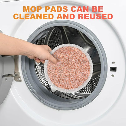 Pads for Shark Steam Scrub Mop: 12 Pack Spin Mop Refills Fit for Shark S7000 S7001 S7000C S7201 S7000AMZ S8201 S8001 S8000 Steam and Scrub Pads - Hard Floor Steam Mop Washable Pads S7001TGT