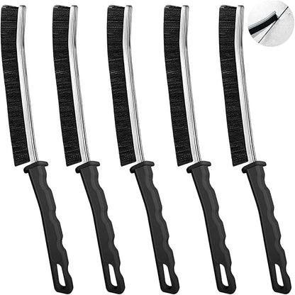Crevice Cleaning Brush, Hard Bristle New Multifunctional Clean Tool, Bathroom Gap Scrub Brush Cleaner Tools for Home, Kitchen, Bathroom, Household, Window, Vehicle, Faucets, Toilet, Grout, Car, 5Pcs