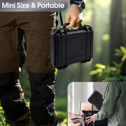 Hard Case for WOLFBOX MF100/MF50 Electric Air Duster | High-Density Protective EVA Liner | Portable Travel Carrying Organizer Storage Bag Holder for Blower Tool Accessories | Black & CASE ONLY