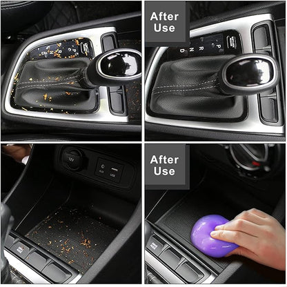 TICARVE 2Pack Cleaning Gel for Car Putty Car Vent Cleaner Cleaning Putty Gel Auto Tools Car Interior Cleaner Dust Mud for Cars and Keyboard Cleaner Slime Purple (320g/11.2oz)