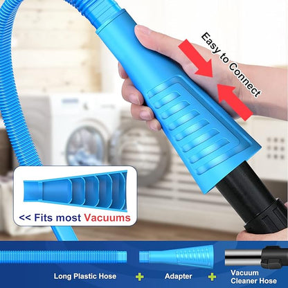 Sealegend 2 Pieces Dryer Vent Cleaner Kit, Dryer Lint Vacuum Attachment with Dryer Lint Remover Brush for Power Washer and Dryer Vent Vacuum Hose Cleaner Replacement Parts