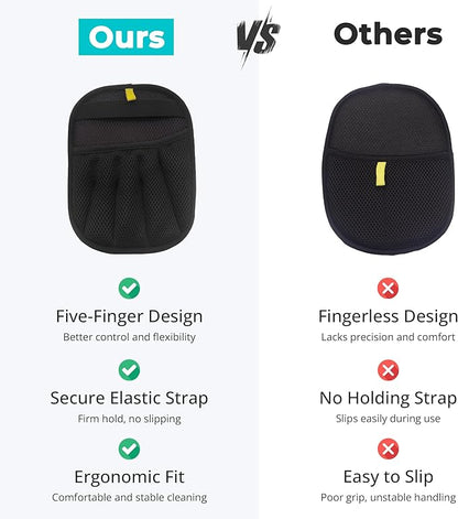 Electrostatic pet Hair Removal Glove, Reusable the Magic Brush, 2-Piece pet Glove Set for Furniture, Clothing, Car Seats, Reusable 2-in-1 Design, 1 Pack