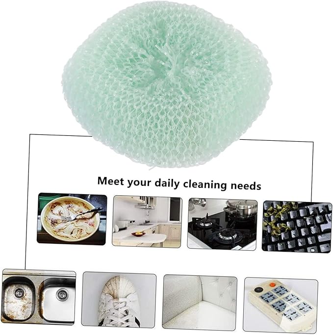 FOMIYES 1set Multi Functional Cleaning Balls for Pots and Bowls Scouring Balls with Strong Cleaning Power Material for Everyday Kitchen Cleanup 12pcs