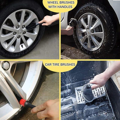 LIANXIN Car Wash Kit - Car Cleaning Kit Car Wash Cleaning Tools Kit with Car Wash Brush with Long Handle,Car Wash Mop,Microfiber Towels Car Detailing Kit