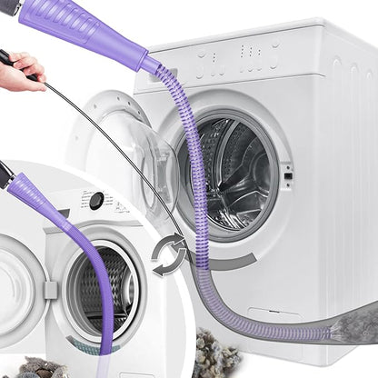 Sealegend 2 Pack Dryer Vent Cleaner Kit Vacuum Hose Attachment, Dryer Lint Cleaner Kit Lint Remover Tools Hoses with Adapter (Purple)