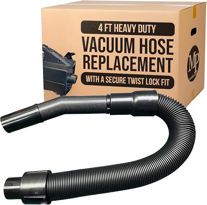 MP Maresh Products Vacuum Hose Replacement for Oreck BB Hand Held Vacuum Cleaner – Twist-N-Lock, Compatible with Oreck Buster B for Powerful Cleaning Performance Durable 4' Hose (Black)