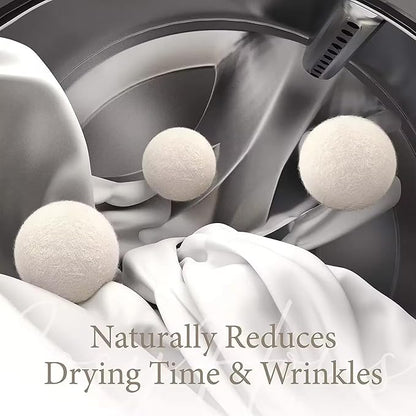 6pcs/Set Laundry Clothes Wool Dryer Balls, Laundry Tumble Dryer Balls, 5cm Laundry Softener, Reusable