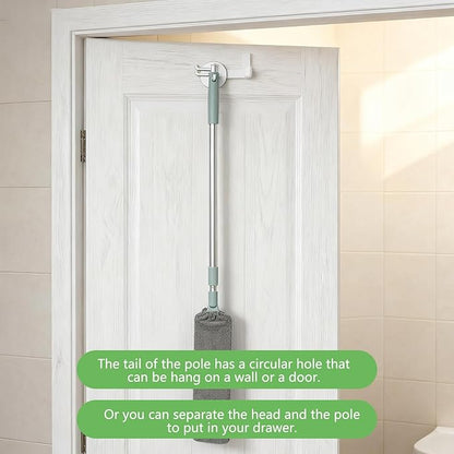 Retractable Gap Dust Cleaning Artifact, Extendable Duster Cleaning Tool with Bendable & Removable Head, Reusable Washable Dusting Wand for Home, Ceiling, Blinds & Under Furniture