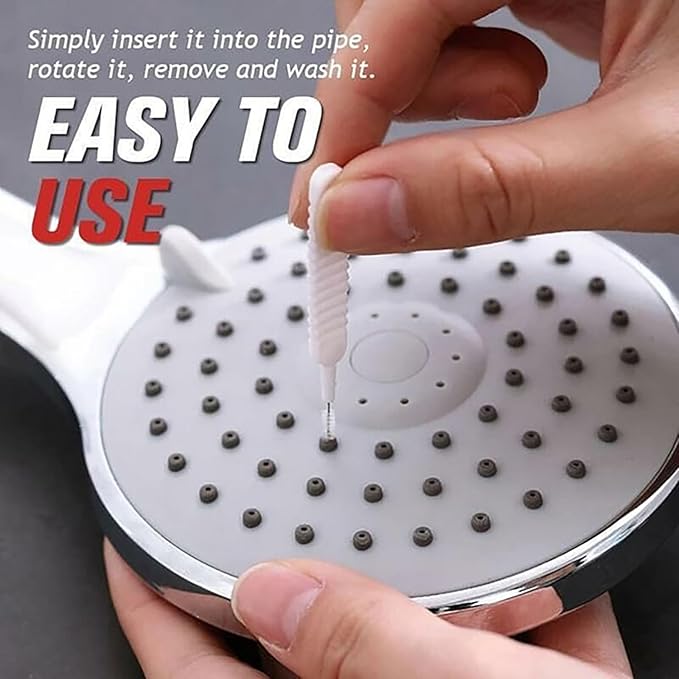 Gap Hole Anti-Clogging Cleaning Brush, 2026 Upgrade Shower Head Brush Shower Head Cleaning Brush Shower Head Cleaner Tool Multifunctional Shower Head Cleaning Brushes for Household Bathroom (40Pack)