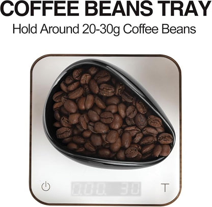 Coffee Bean Dosing Cup and Spray Bottle Set - Ceramic Espresso Accessories Kit, 8ml Static Reducing Sprayer for Cafe, Gym, Home Use | Barista-Approved Dosing Tools