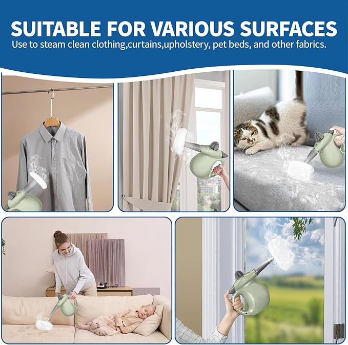 16-Pack Universal Microfiber Cloths, Handheld Steam Cleaner Attachments - Steam Cleaner Accessories Compatible with Bissell Steam Shot, Wagner, McCulloch, Comforday, PurSteam and More