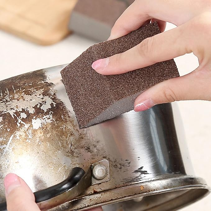 Sanding Sponge, Heavy Duty Magic Eraser Sponges & Abrasive Scouring Pads for Drywall Sanding, Rust Removal, Stainless Steel Pot Cleaner, Wood Sanding Block for Household